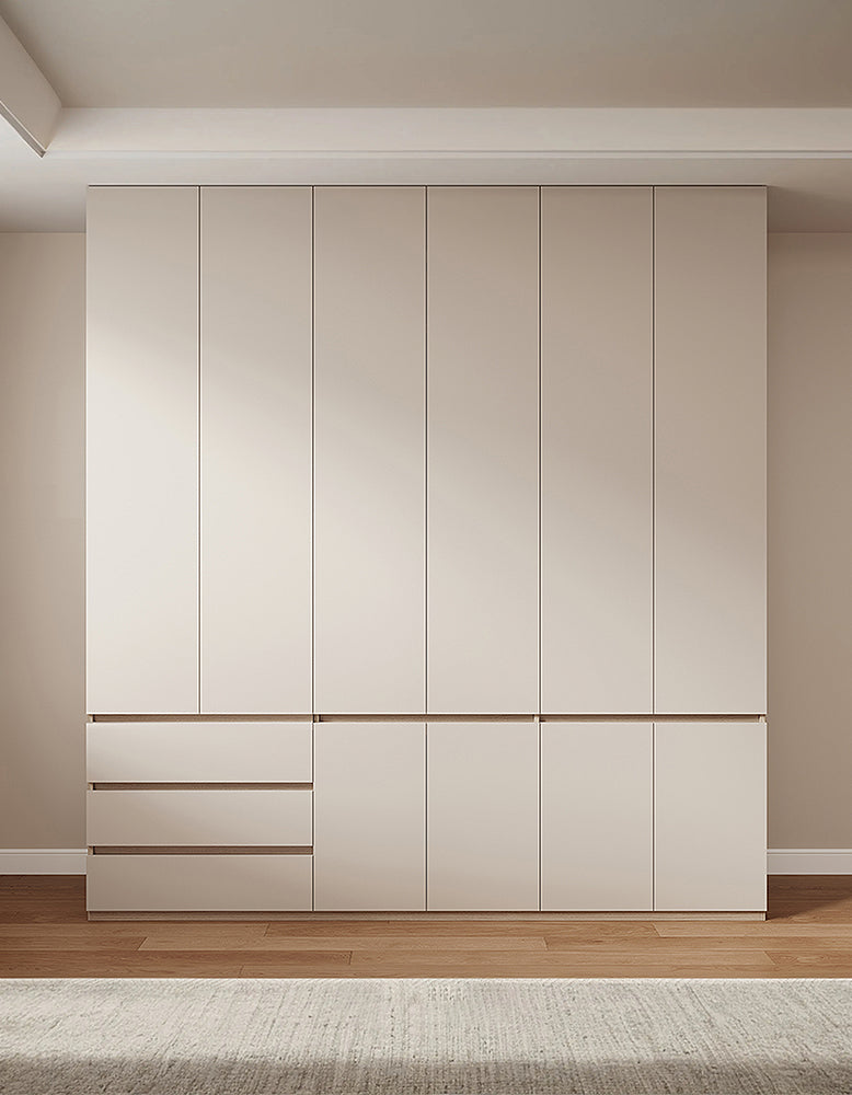 DC Concept Tiwari Small Wardrobe with Dressing Table, compact double wardrobe in a modern bedroom setup