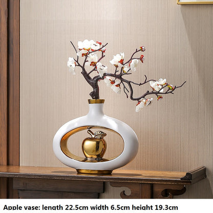 Decorative creative vase from Michan Direct with colorful floral arrangements for living room decor.