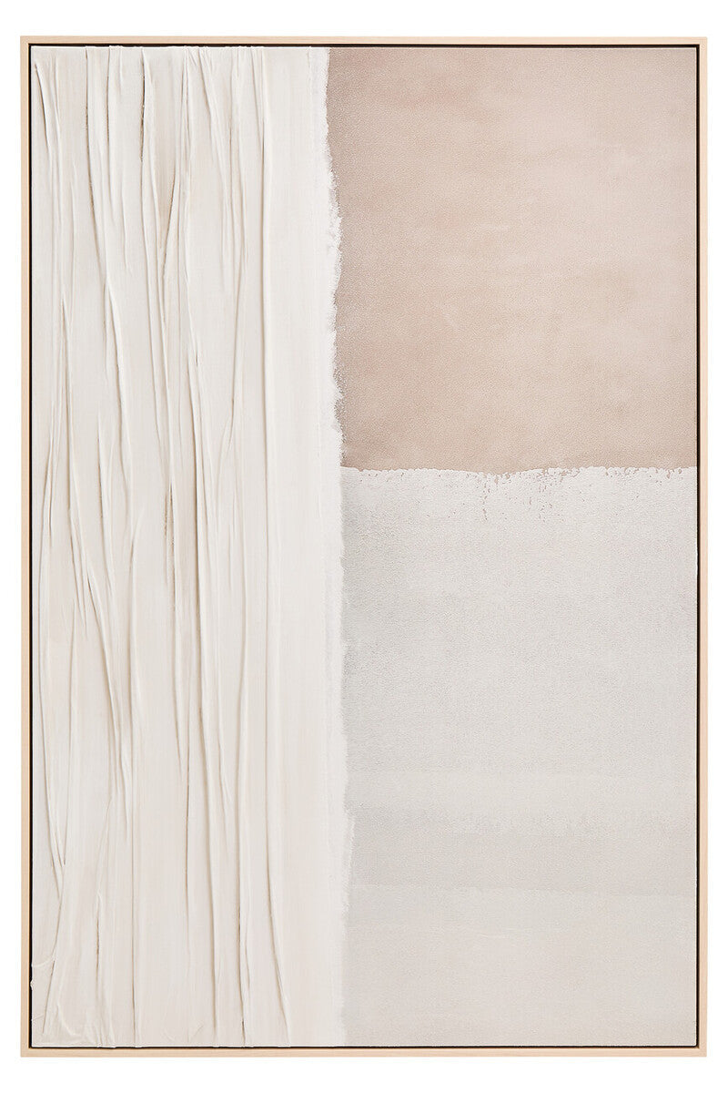 Neutral abstract wall art by Orsina featuring modern, textured geometric shapes suitable for contemporary interior decor.