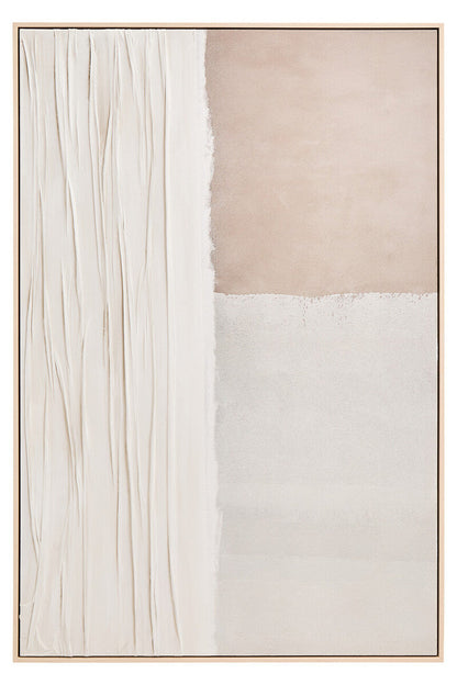 Neutral abstract wall art by Orsina featuring modern, textured geometric shapes suitable for contemporary interior decor.