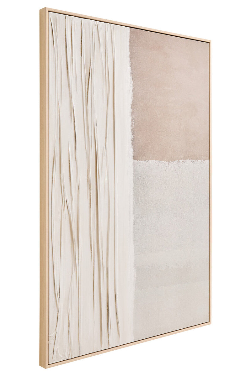 Neutral abstract wall art by Orsina featuring modern, textured artwork with soft beige and gray tones for contemporary interior decor.