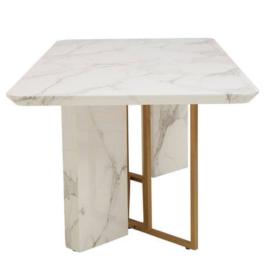 Orsina Vieste rectangular dining table with wooden surface and sturdy legs, ideal for modern dining rooms.