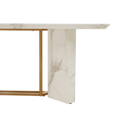 Orsina Vieste rectangular dining table with wooden top and sturdy legs, perfect for modern dining rooms.