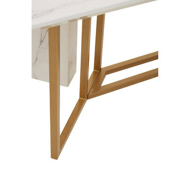 Orsina Vieste rectangular dining table with wooden surface and sturdy legs, ideal for modern dining rooms.
