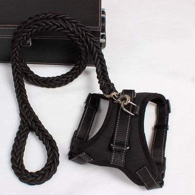 New Nylon Medium Large Dog Harness Collar | Padded Reflective K9 Dog Vest