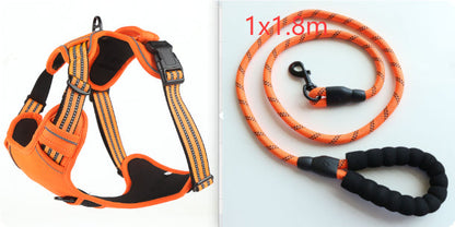 No-Pull Reflective Dog Harness | Breathable Adjustable Dog Vest