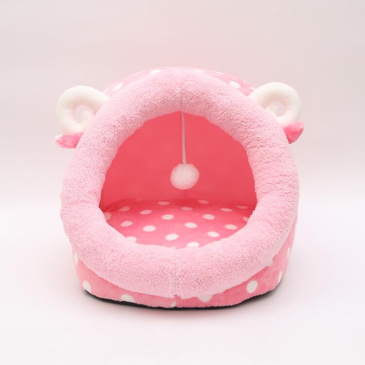 Enclosed Cat Bed for Cats & Small Dogs