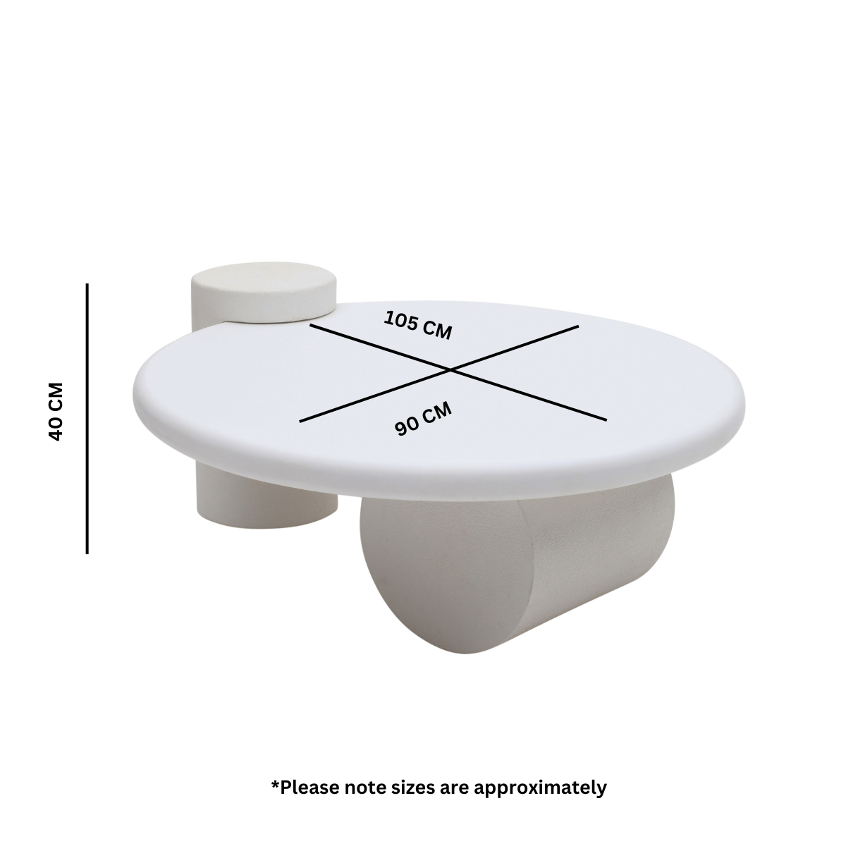 Modern abstract coffee table from InStock featuring geometric shapes and a sleek design, perfect for contemporary living rooms.