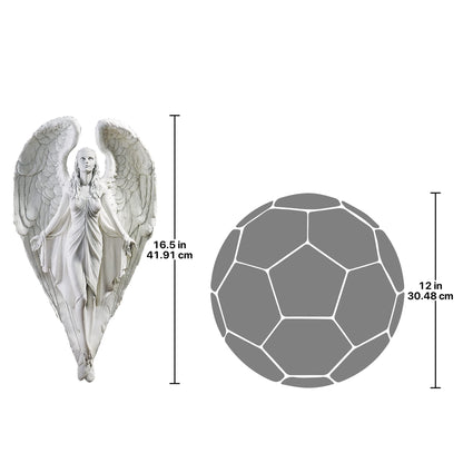 Design Toscano DB43016 Spiritual Path Angel Wall Sculpture - Grey