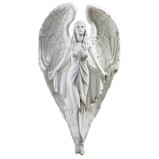 Design Toscano DB43016 Spiritual Path Angel Wall Sculpture - Grey