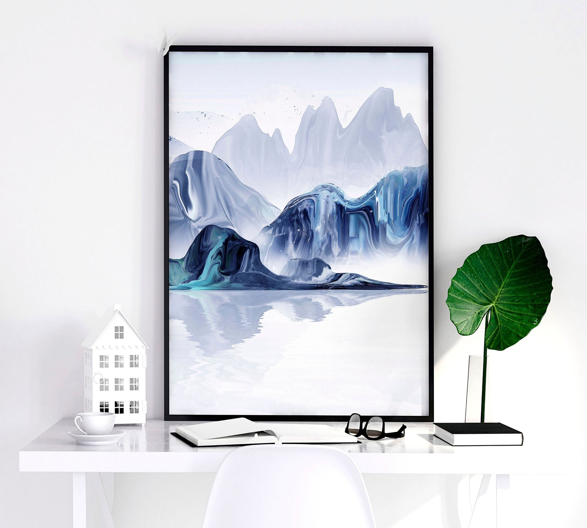 Set of three Japanese wall decor prints by About Wall Art, featuring traditional artwork for bedroom wall decoration.