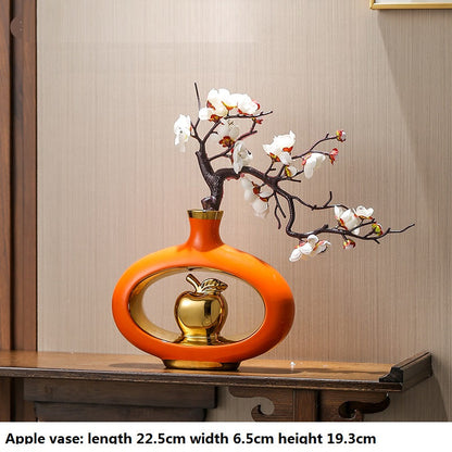 Decorative creative vase for living room by Michan Direct, featuring colorful floral arrangements and modern design.
