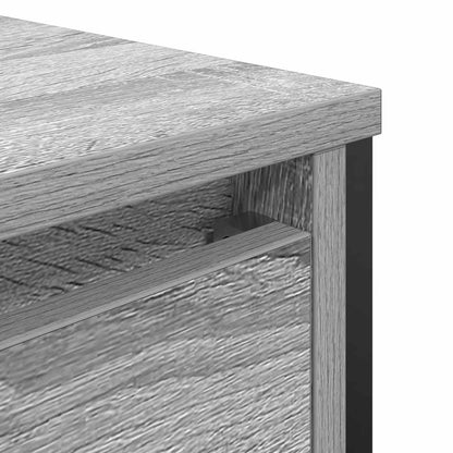 Grey Sonoma bathroom vanity unit with drawers, measuring 90x34.5x60 cm, featuring a modern bathroom basin cabinet by BeerHub.