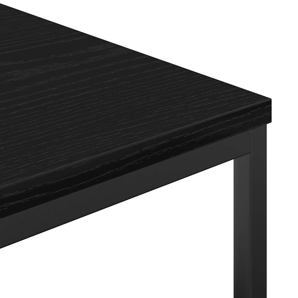 Black oak bathroom cabinet with shelves, 36x35x95 cm, part of BeerHub's bathroom vanity units, featuring modern storage design.