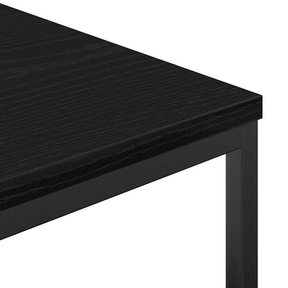 Black oak bathroom cabinet with shelves, 36x35x95 cm, part of BeerHub's bathroom vanity units, featuring modern storage design.