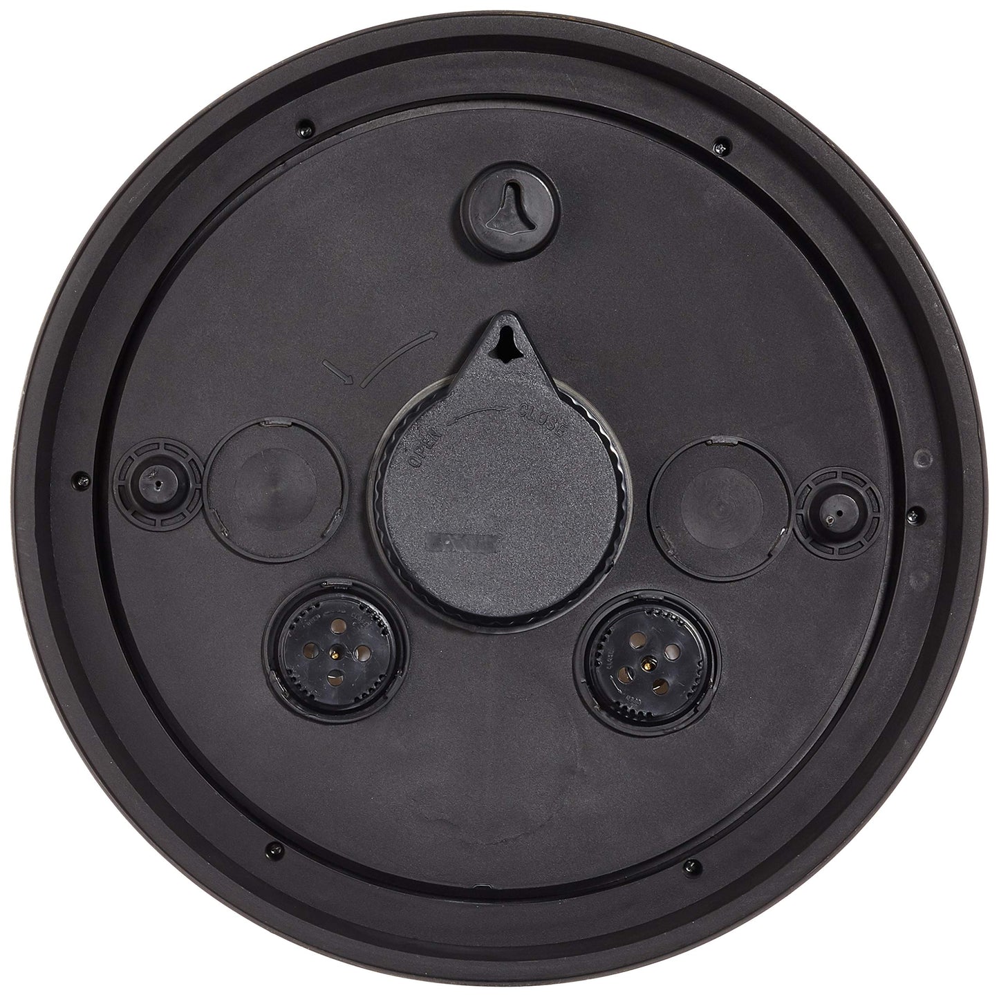 Esschert Design TF008 Gartenuhr, Plastik, Wanduhr, 38.3 x 6.1 x 38.3 cm, White