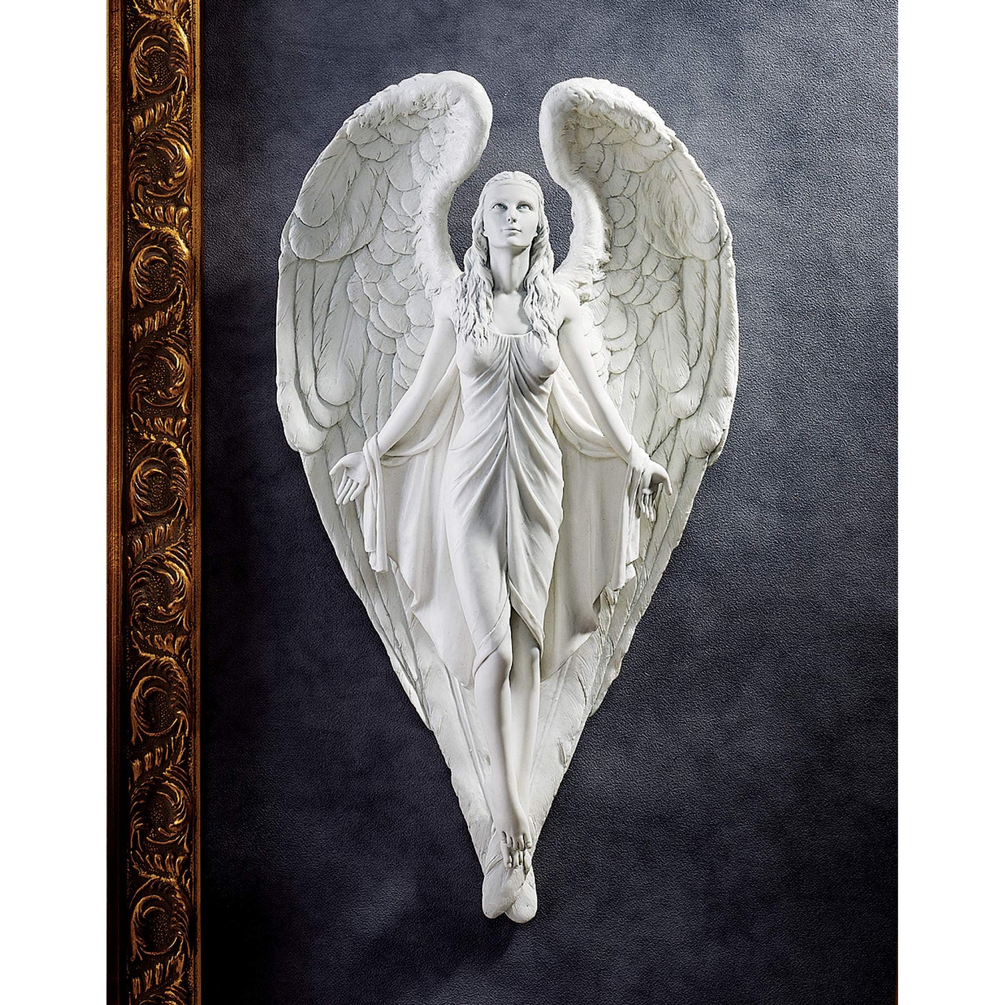 Design Toscano DB43016 Spiritual Path Angel Wall Sculpture - Grey