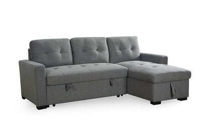 Grey Alder universal corner sofabed by Furniture Discount, showcasing a stylish, comfortable, space-saving sofa bed with a modern design.