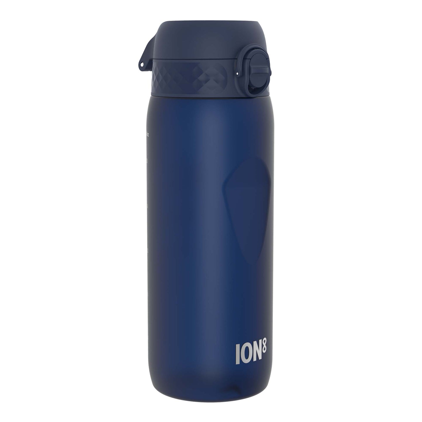 ION8 Recyclon Navy 750ml water bottle with a sleek, durable design and secure cap for on-the-go hydration.