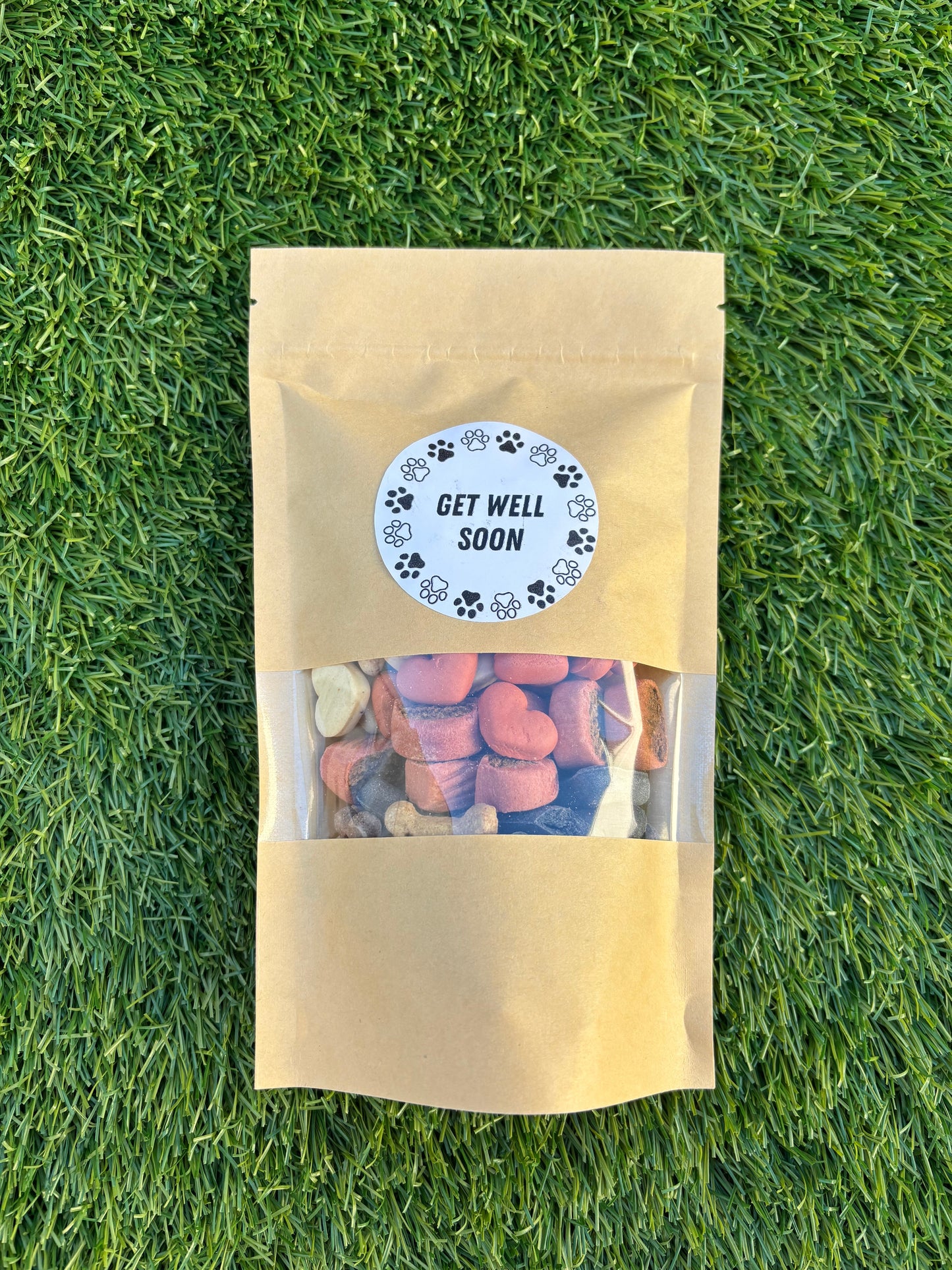 The Bonnie Hound Happy Barkday Treat Pick n Mix chocolate treats in a 150g bag with assorted dog-friendly chocolates.