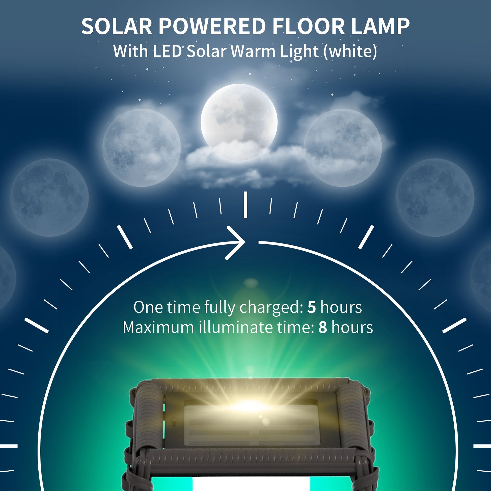 Outsunny rattan solar floor lamp with LED lights, 68cm tall, grey outdoor garden lantern for porch, yard, or courtyard pathway.