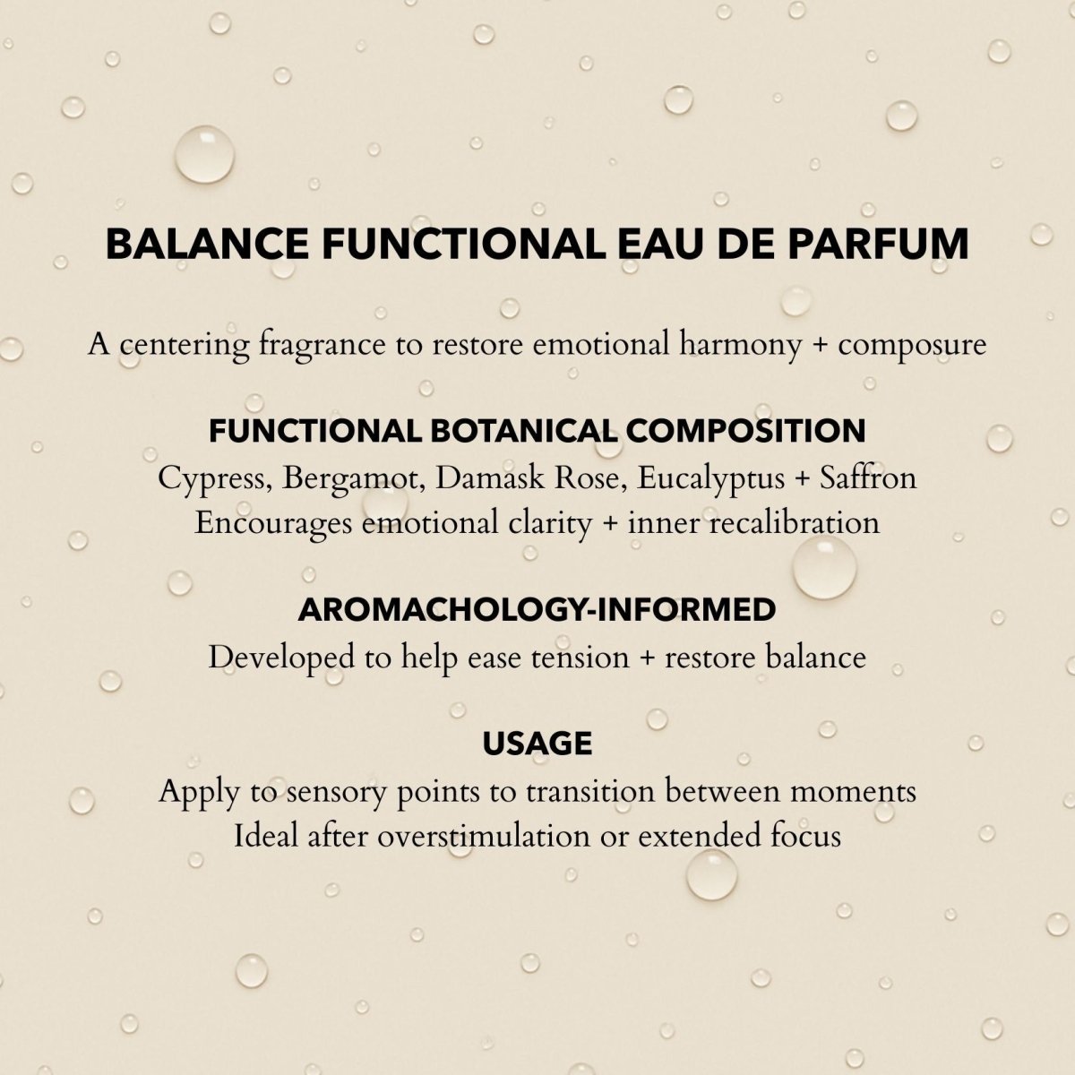 Anatomē Balance Functional Perfume in a 10ml travel spray bottle, showcasing the elegant design and branding.