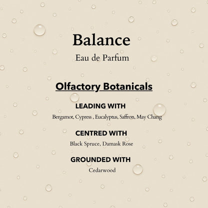 Anatomē Balance Functional Perfume in a 10ml travel-sized bottle, featuring a sleek design and elegant packaging.