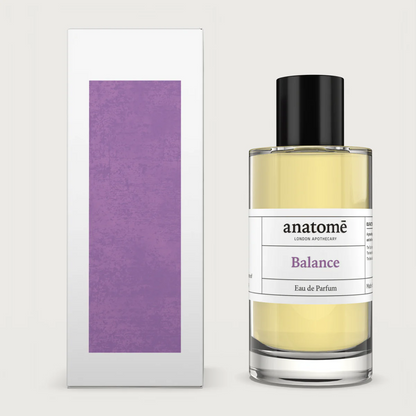 anatomē Balance Functional Perfume bottle with elegant packaging, showcasing a luxurious, natural fragrance for balanced scent experience