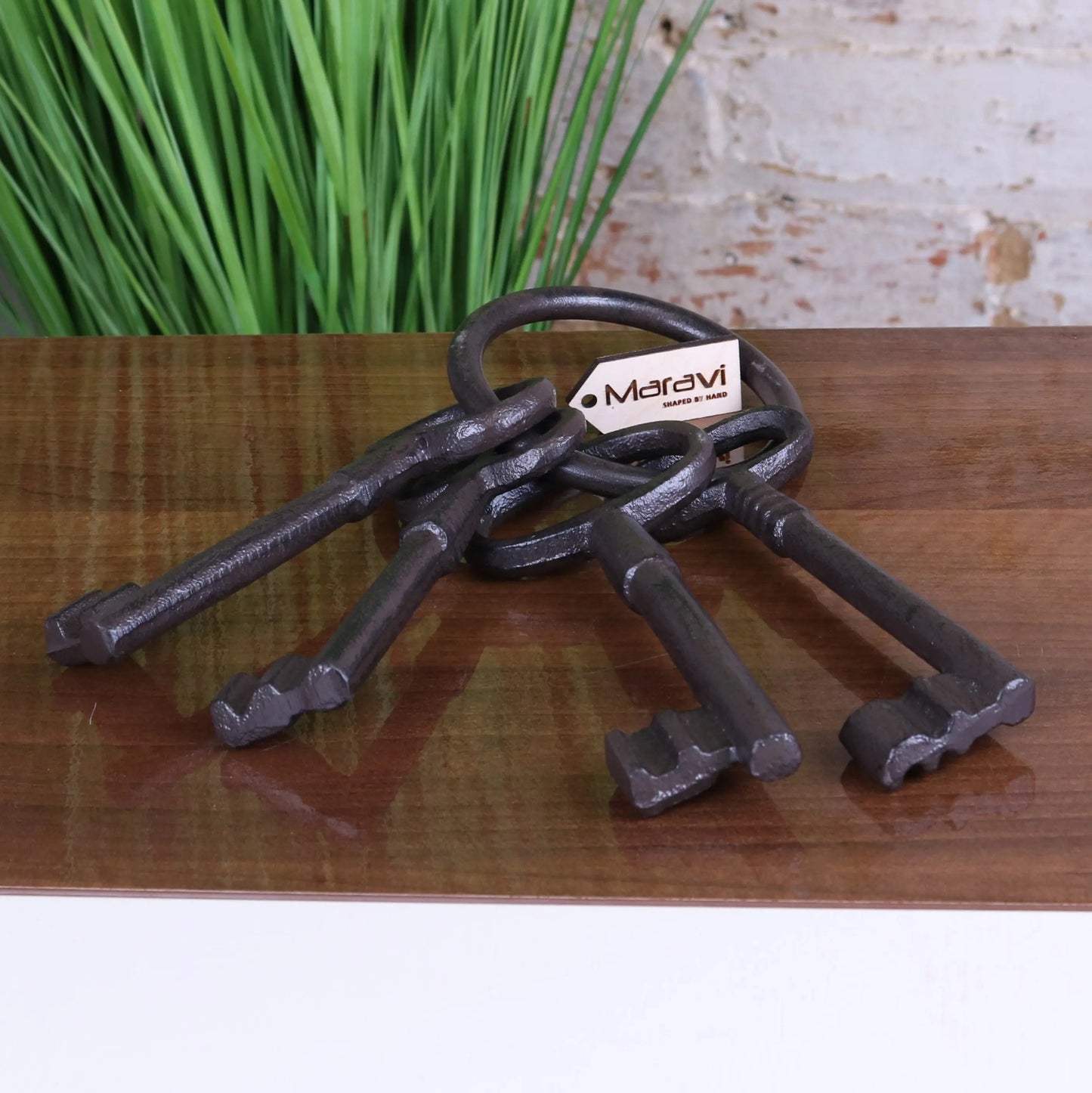 Bofli Large Ornamental Keys Bunch | Vintage Metal Wall Décor