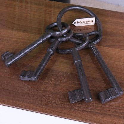 Bofli Large Ornamental Keys Bunch | Vintage Metal Wall Décor