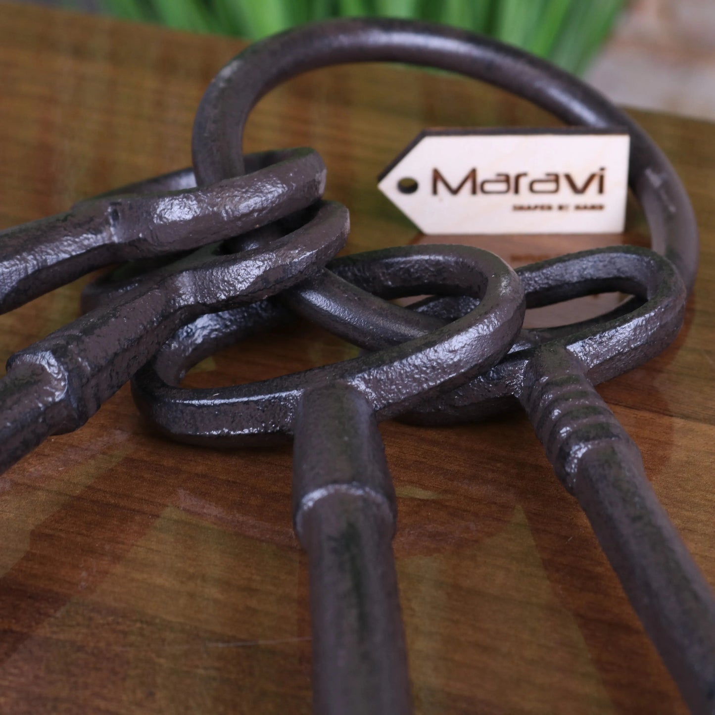 Bofli Large Ornamental Keys Bunch | Vintage Metal Wall Décor
