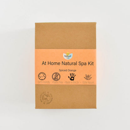 Spiced Orange Natural Spa Set by thenaturalspa featuring spa products with orange and spice scents in a relaxing arrangement