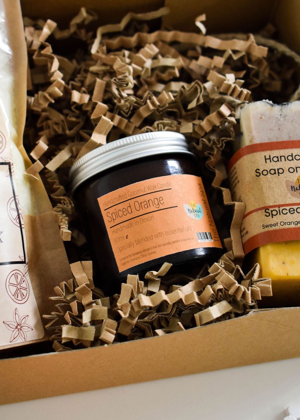 Spiced Orange At Home Natural Spa Set from thenaturalspa with orange-scented bath products and relaxing spa accessories.