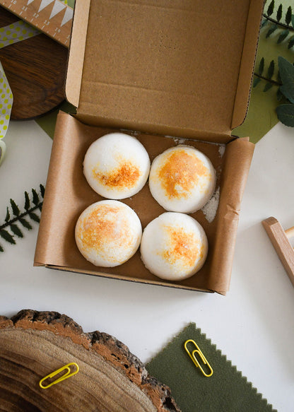 Patchouli Lime aromatherapy shower steamers set of 4 from thenaturalspa, featuring uplifting citrus and floral scents in the image.