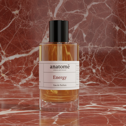 anatomē Energy Functional perfume bottle with sleek design, showcasing the elegant fragrance packaging for the Energy scent