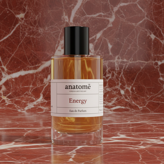 anatomē Energy Functional perfume bottle with sleek design, showcasing the elegant fragrance packaging for the Energy scent