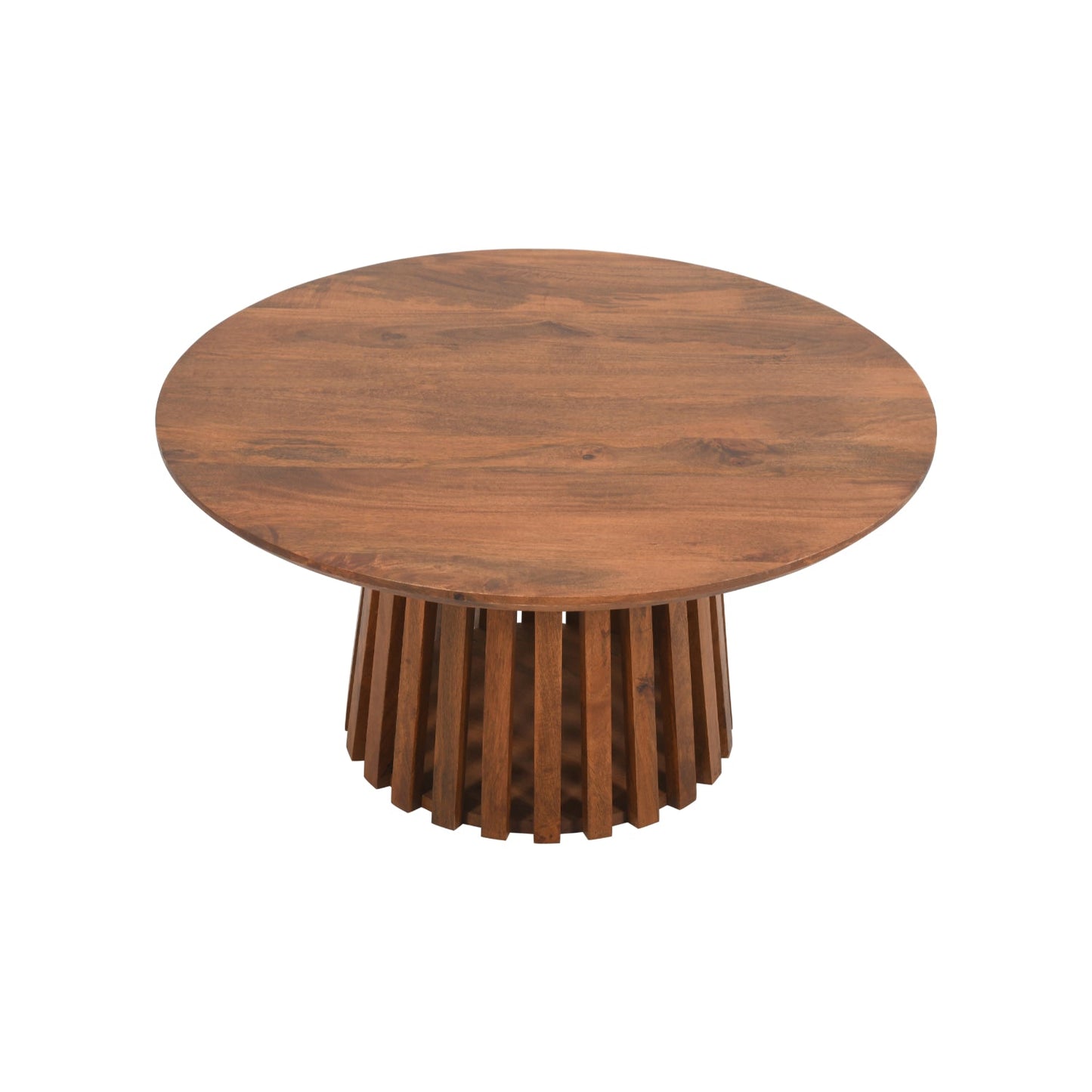Scandinavian-style mango wood coffee table with sleek design and functional storage, by Verty Furniture.