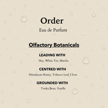 Travel-sized 10ml anatomē Anatome Order Functional Parfum bottle with a sleek, minimalist design.
