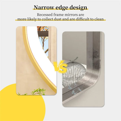 LUVODI Luxury Oval LED Bathroom Mirror with Gold Aluminium Frame & Demister