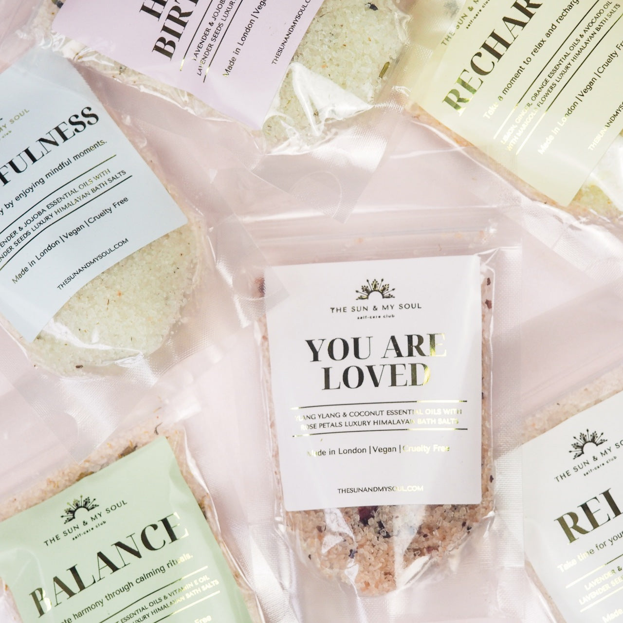Geranium & Grapefruit Himalayan Bath Salts | Luxury Aromatherapy Spa Soak