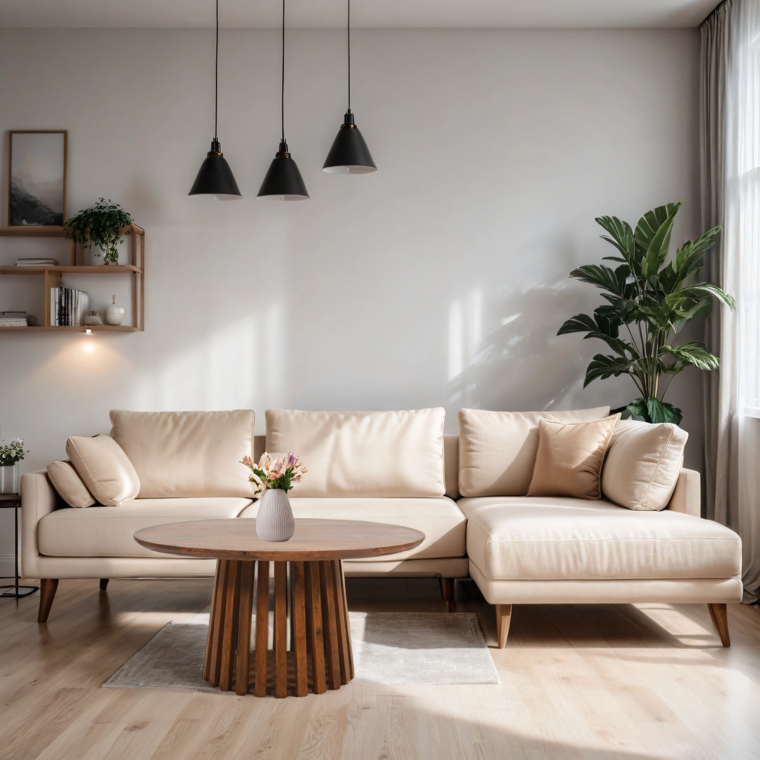 Scandinavian-style mango wood coffee table by Verty Furniture with sleek, elegant design and functional surface for living rooms.