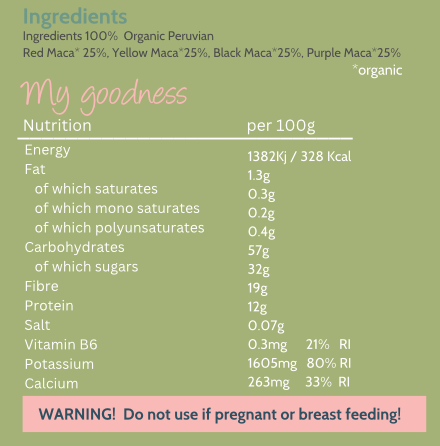 Organic 4 Root Maca Blend