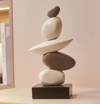 Modern Rock Resin Statue
