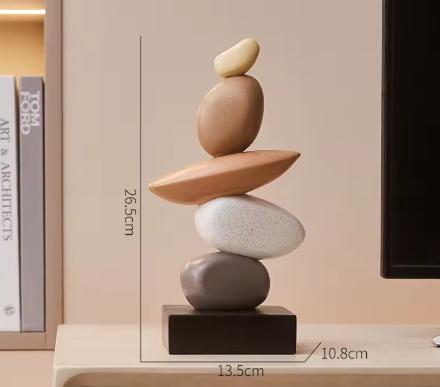 Modern Rock Resin Statue