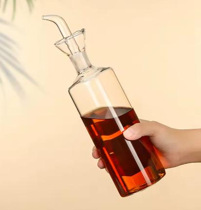 High Borosilicate Glass Oil Pot Leak-proof Kitchen Seasoning Bottle