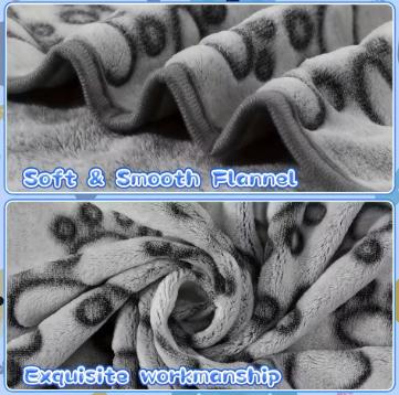 Soft Fluffy High Quality Pet Blanket Cute Cartoon Pattern for Cats & Dogs