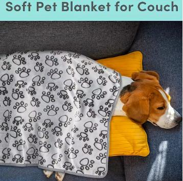 Soft Fluffy High Quality Pet Blanket Cute Cartoon Pattern for Cats & Dogs