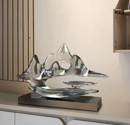 Modern Creative Transparent Resin Statue