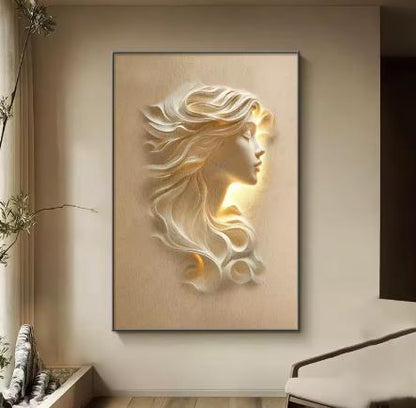 Modern LED-Lit Wall Art for Entrance Halls and Hallways