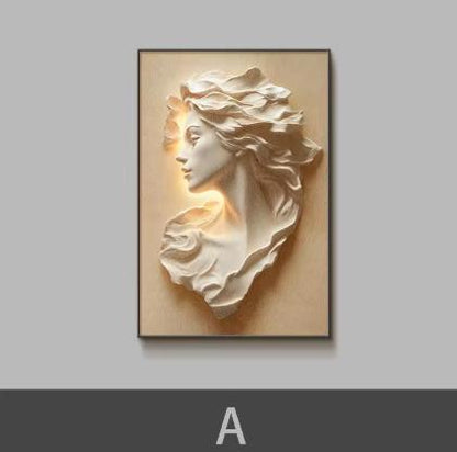 Modern LED-Lit Wall Art for Entrance Halls and Hallways